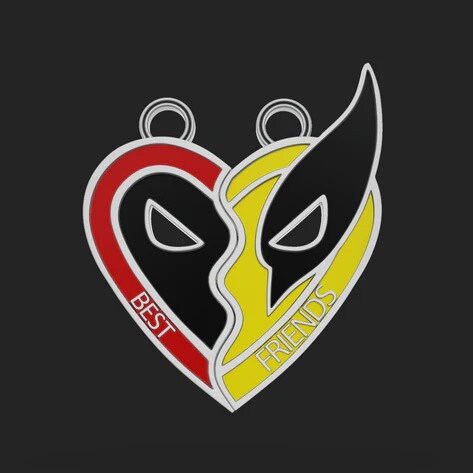 Deadpool and Wolverine Friendship Pendant