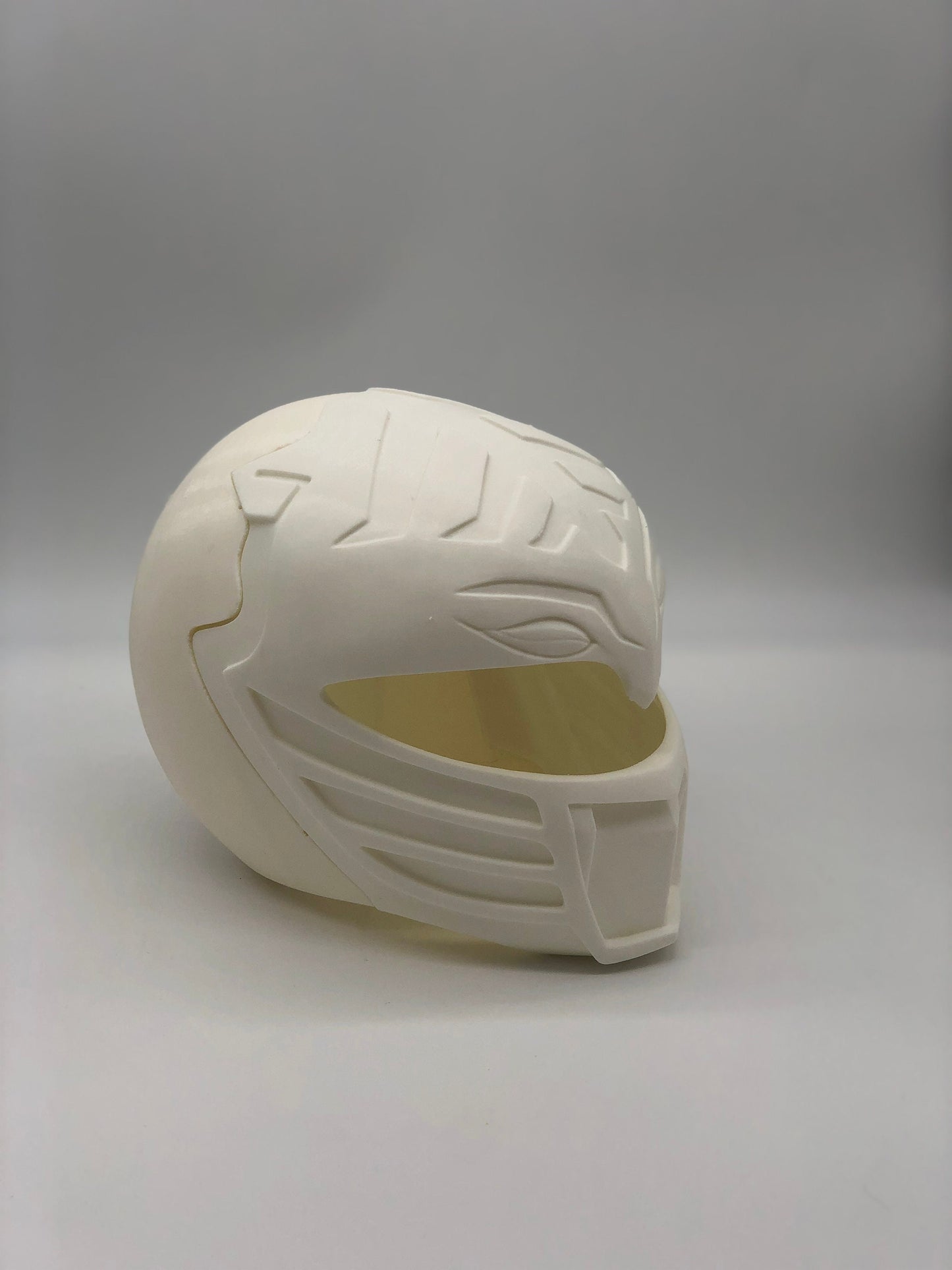 White Power Rangers Cosplay Helmet