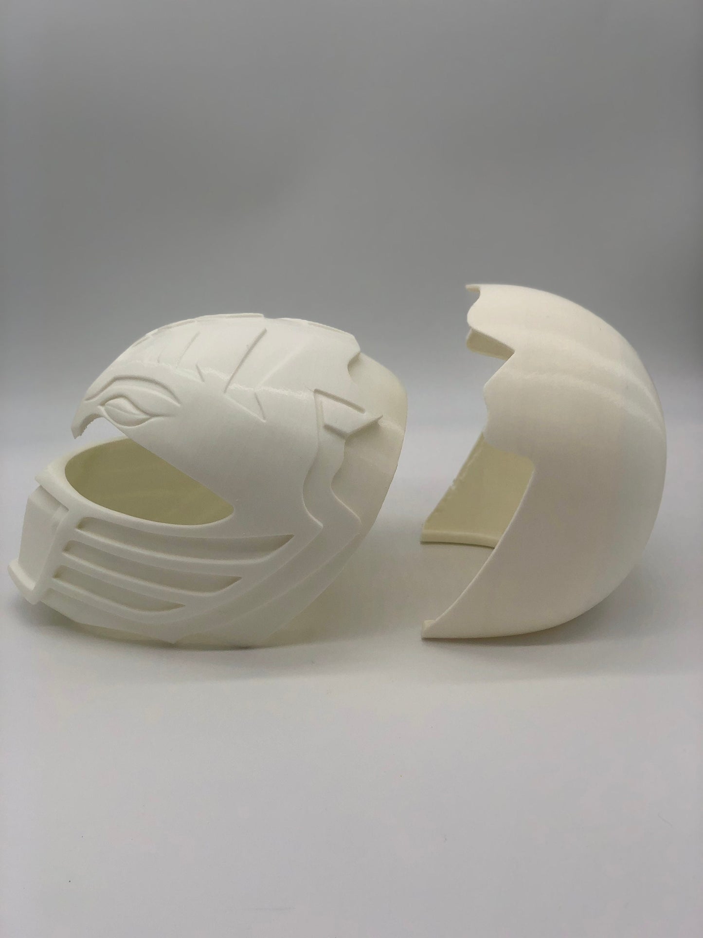 White Power Rangers Cosplay Helmet