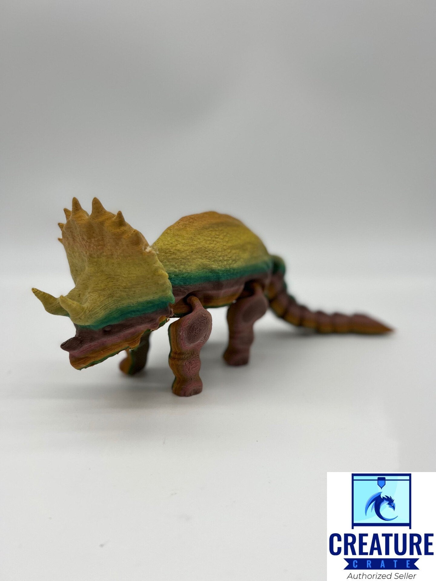 Articulating Triceratops Dinosaur Fidget Toy