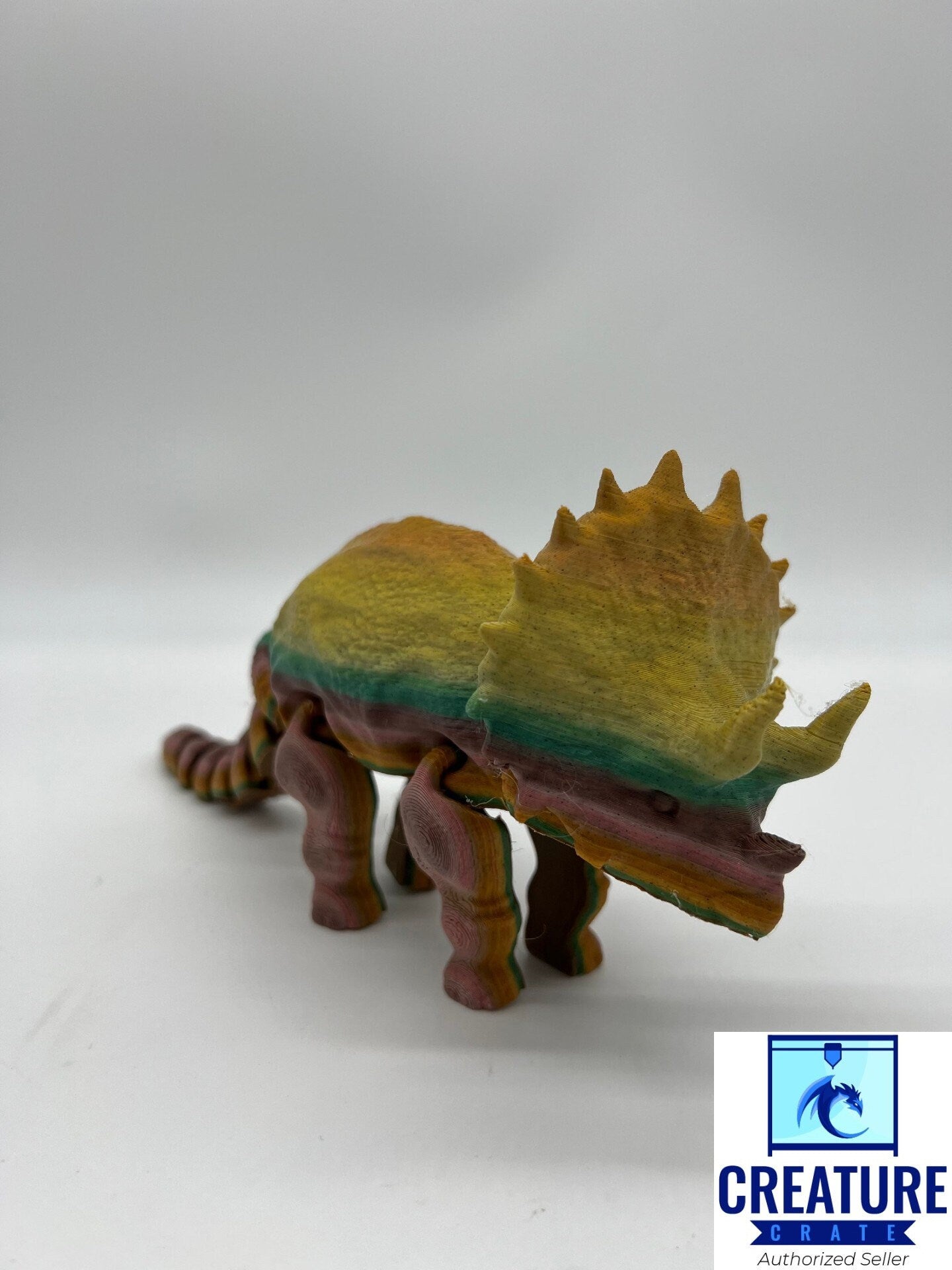 Articulating Triceratops Dinosaur Fidget Toy