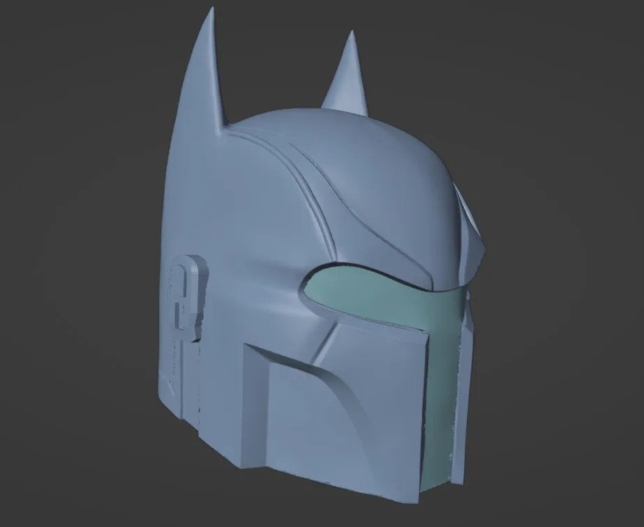 Bat-Mando Concept V2 Cosplay Helmet