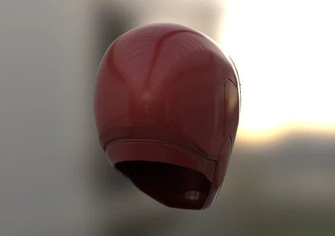 Red Iron Spider Concept Cosplay Helmet