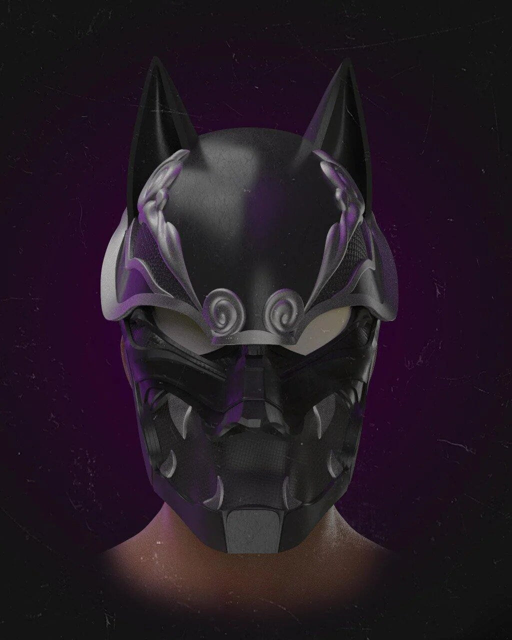 Shinobi Black Panther Cosplay Helmet