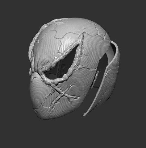 Spiderman Lava Concept Cosplay Helmet