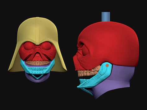 Creepy Vader Concept Cosplay Helmet