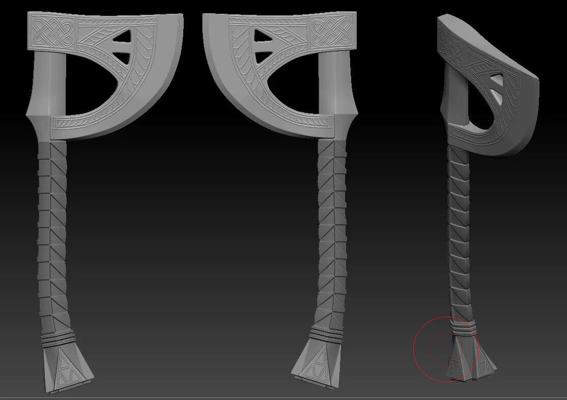 Dwarven LOTR Concept Cosplay Axe
