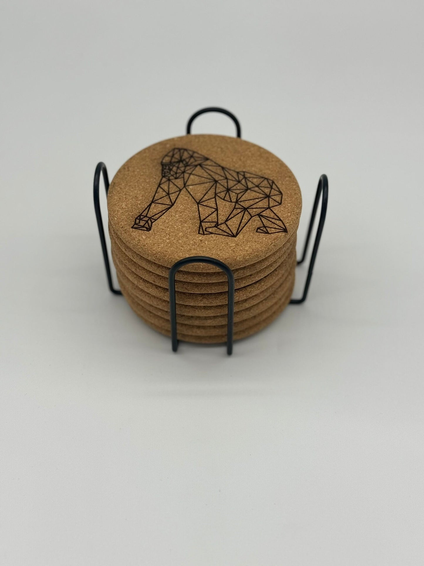 Custom Engraved Cork Coaster Set (8)