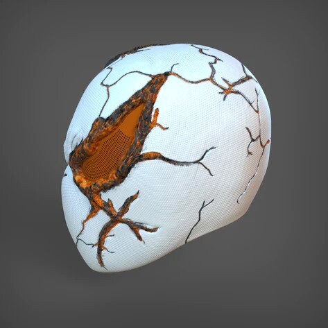 Spiderman Lava Concept Cosplay Helmet