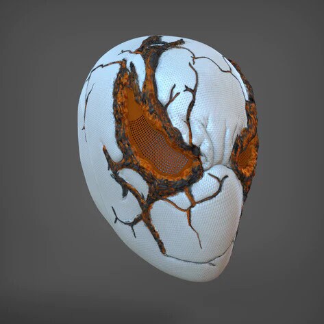 Spiderman Lava Concept Cosplay Helmet