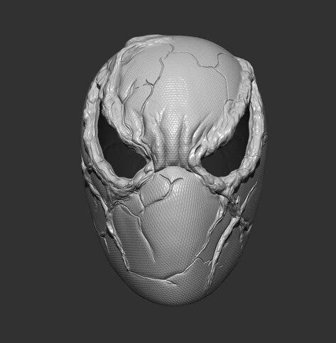 Spiderman Lava Concept Cosplay Helmet