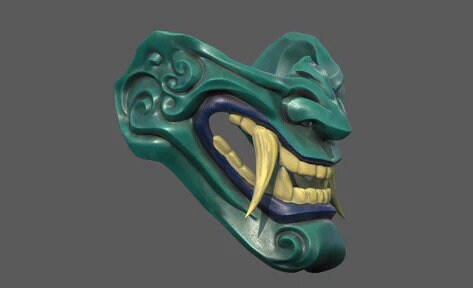 Majin Mempo Cosplay Mask