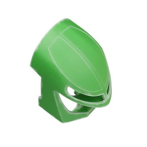 Green Bionicle Cosplay Helmet