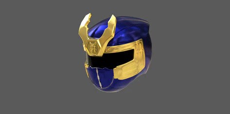 Navy Thunder Ranger Cosplay Helmet