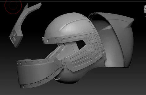 Crimson Thunder Ranger Cosplay Helmet