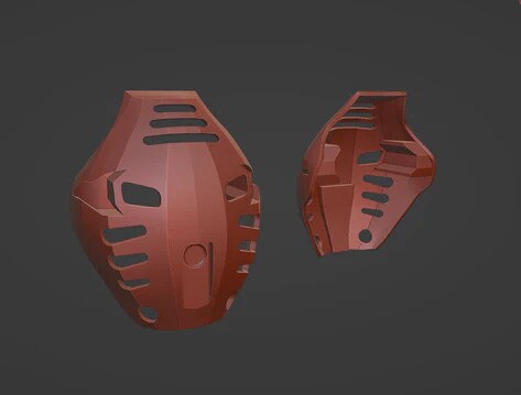 Black Bionicle Cosplay Helmet