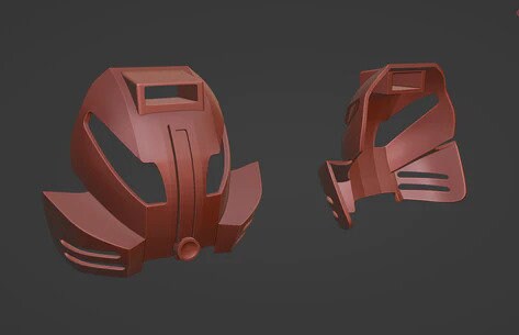 Brown Bioncle Cosplay Helmet