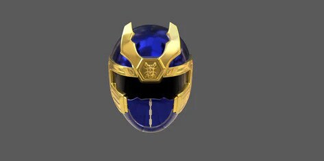 Navy Thunder Ranger Cosplay Helmet