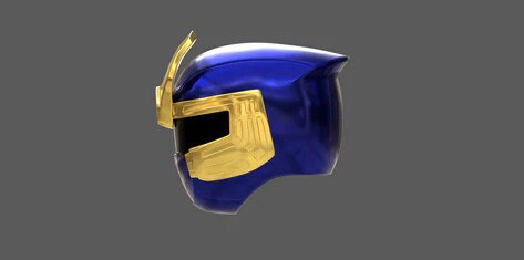 Navy Thunder Ranger Cosplay Helmet