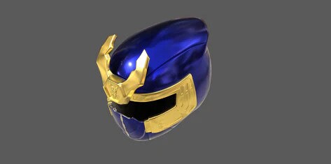 Navy Thunder Ranger Cosplay Helmet