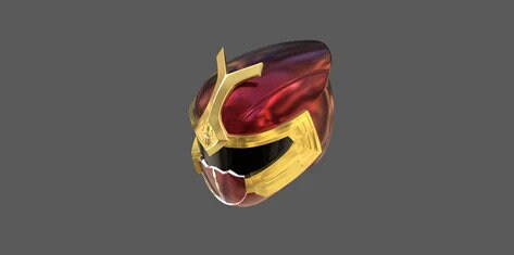 Crimson Thunder Ranger Cosplay Helmet