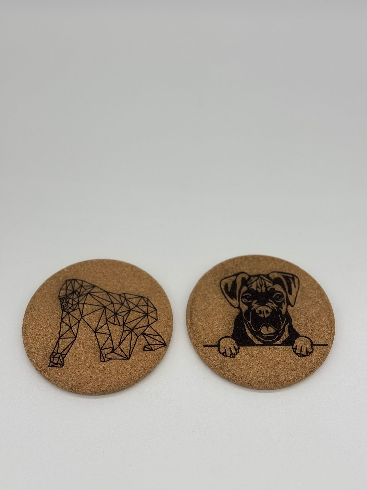 Custom Engraved Cork Coaster Set (8)