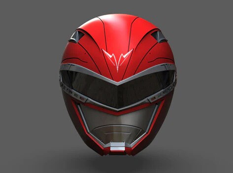 Red Ranger Remake Cosplay Helmet