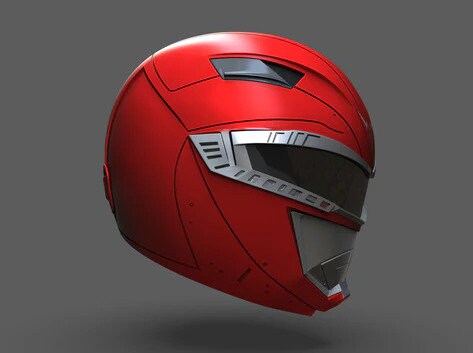 Red Ranger Remake Cosplay Helmet