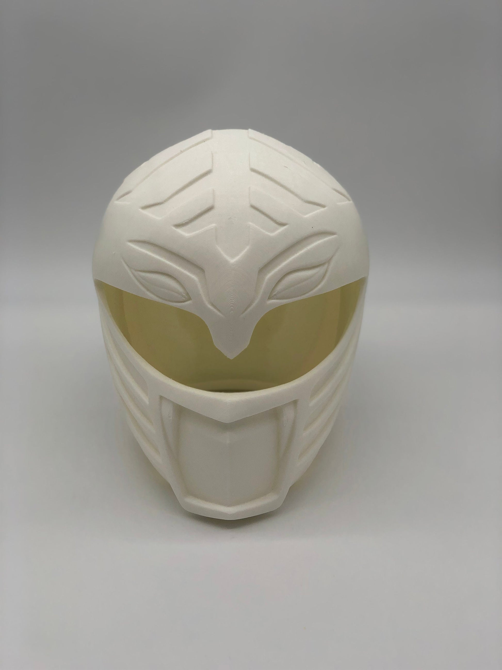 White Power Rangers Cosplay Helmet