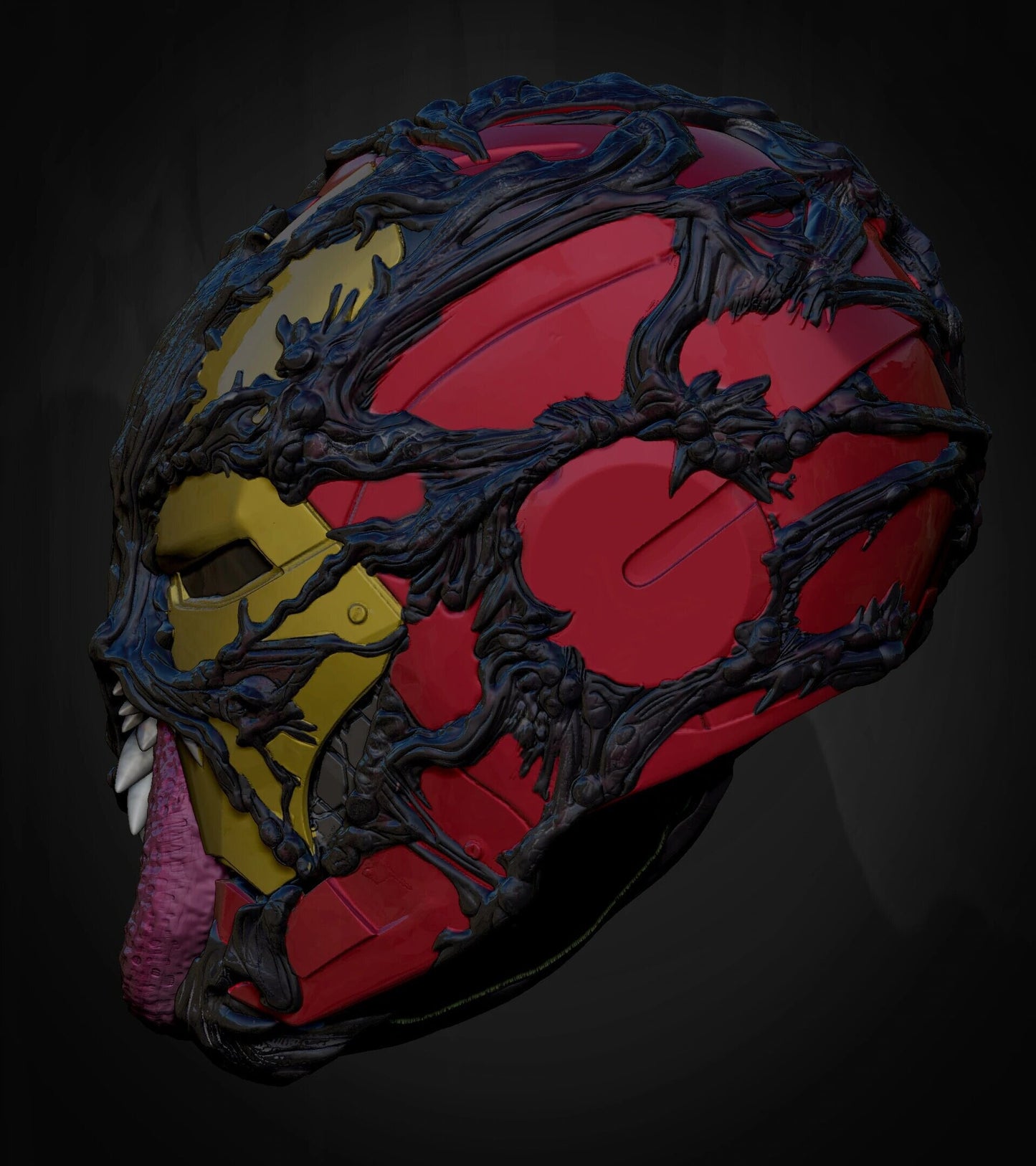 Venomized Iron Man Concept Cosplay Helmet