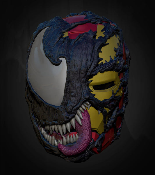 Venomized Iron Man Concept Cosplay Helmet