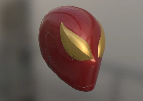 Red Iron Spider Concept Cosplay Helmet