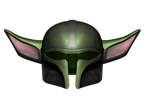 Mandalorian Grogu Cosplay Helmet