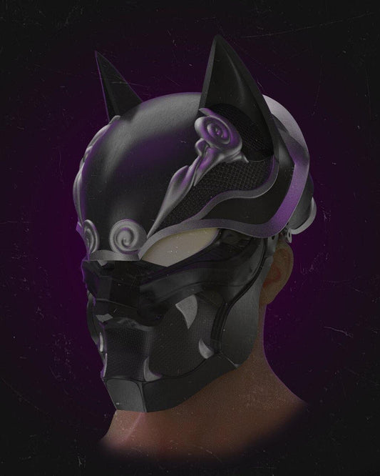 Shinobi Black Panther Cosplay Helmet