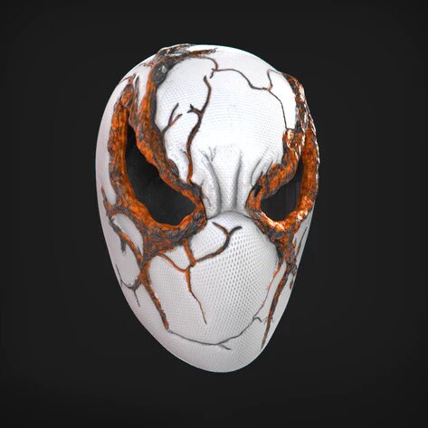 Spiderman Lava Concept Cosplay Helmet