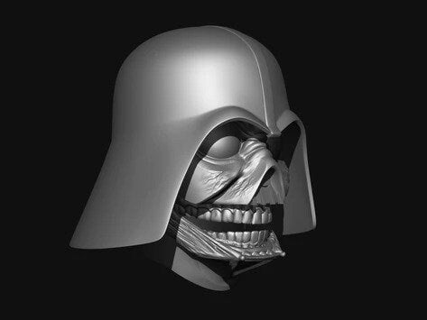 Creepy Vader Concept Cosplay Helmet