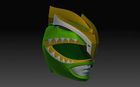 New Green Ranger Cosplay Helmet