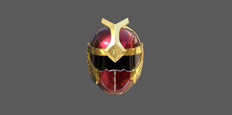 Crimson Thunder Ranger Cosplay Helmet